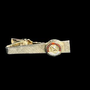Anson Gold Tone With Red And White Enamel Arizona Cochise College Tie Bar (5339)